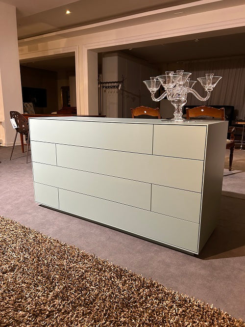 Gruppo Notte Comò e Comodini Laccato Chiaro Opaco Muschio Falegnameria 1946 ZENO