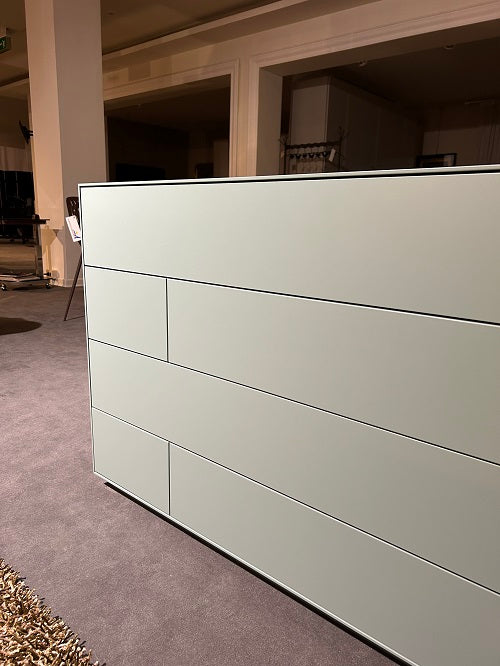 Gruppo Notte Comò e Comodini Laccato Chiaro Opaco Muschio Falegnameria 1946 ZENO