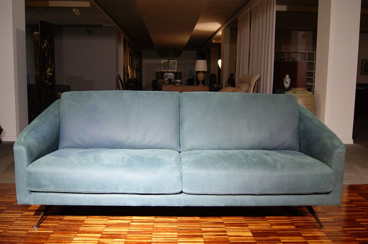 Divano due posti in pelle "Canaletto" By Marinelli in prezzo scontato Saldi Outlet