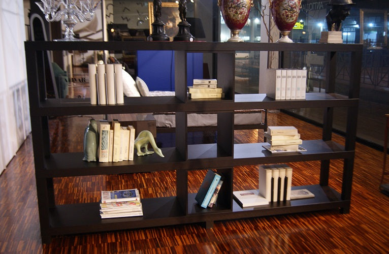 Libreria etagere bifacciale aperta in rovere termocotto wenge prezzo scontato offerta