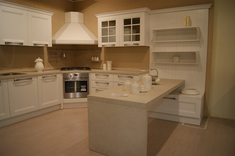 Cucina country classic modello "Ylenia" By Aran con penisola scontata outilet