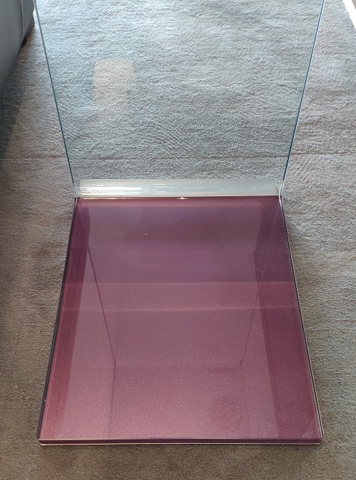 Tavolino da salotto divano in vetro curvo "Swan" By Sovet in Offerta Outlet Scontato