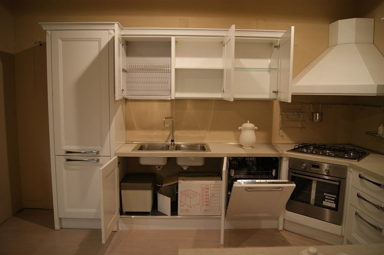 Cucina country classic modello "Ylenia" By Aran con penisola scontata outilet