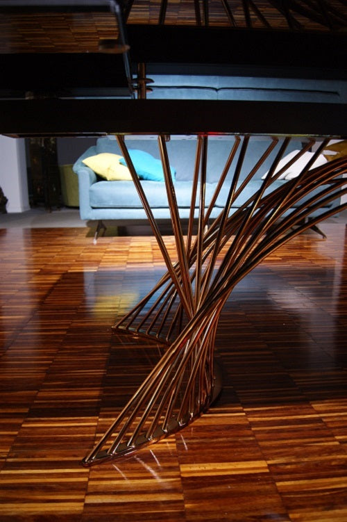 Tavolo "Latour" By Naos in vetro ceramica Black desirè lucido