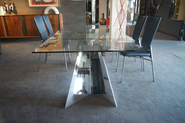 GALAX Tavolo in cristallo By NAOS prezzo scontato offerta Outlet