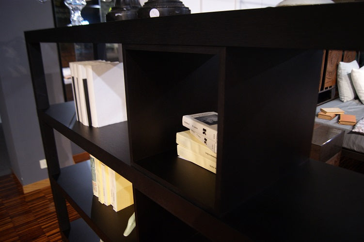 Libreria etagere bifacciale aperta in rovere termocotto wenge prezzo scontato offerta