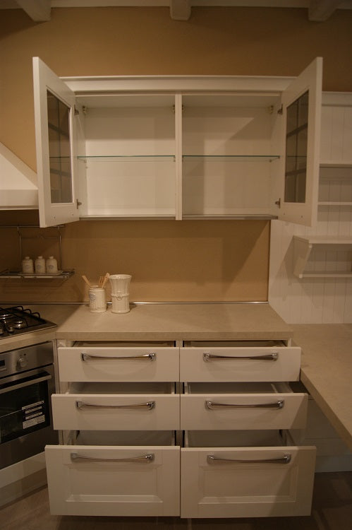 Cucina country classic modello "Ylenia" By Aran con penisola scontata outilet