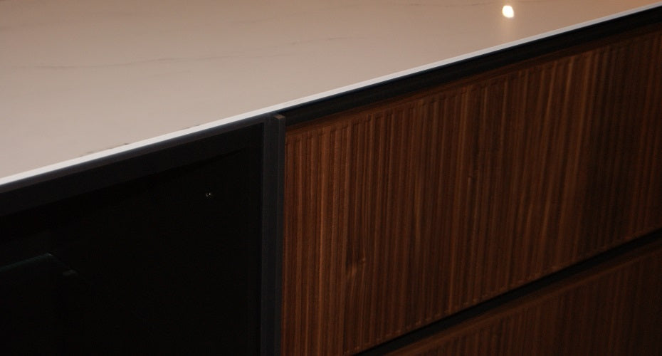 Madia Living System Design by Novamobili in Laccato Grigio Scontata Offerta Outlet