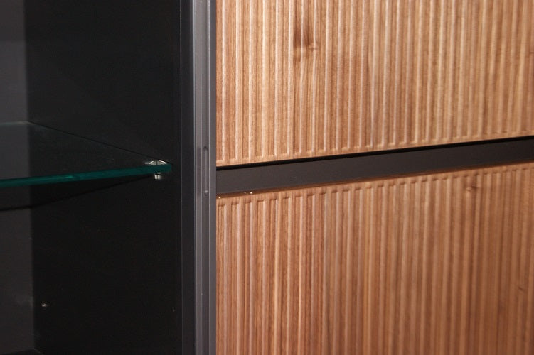 Madia Living System Design by Novamobili in Laccato Grigio Scontata Offerta Outlet