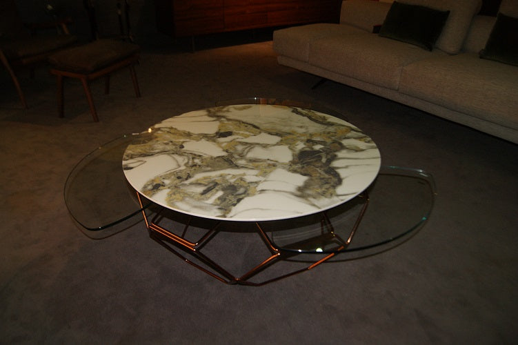 Tavolino basso "HIVE" By NAOS in Ceramica e Cristallo Prezzo Offerta