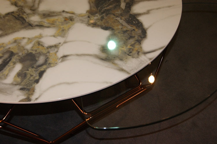 Tavolino basso "HIVE" By NAOS in Ceramica e Cristallo Prezzo Offerta