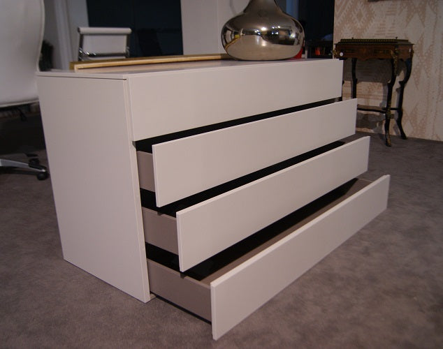 Gruppo Comò e comodini Easy By Novamobili Bianchi in prezzo scontato outlet