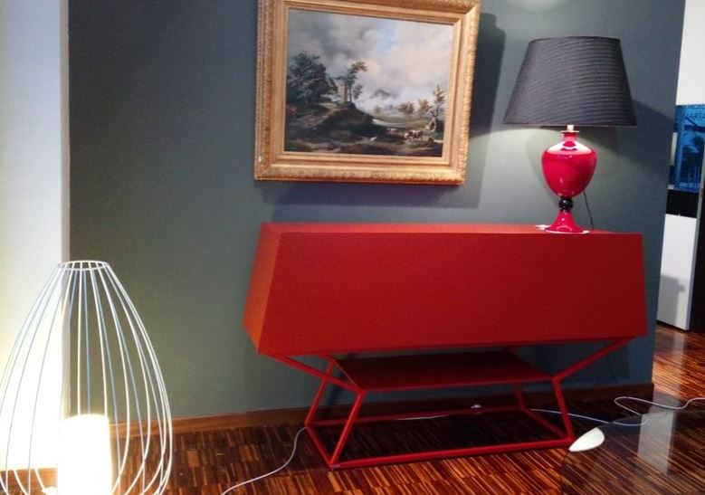 Madia design "Spring" rosso Ferrari By Bonaldo in offerta Outlet