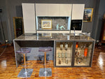 Cucina Moderna Artigianale con Isola Made in Italy: Laccato Bianco, Ceramica Laminam - Offerta Outlet Imperdibile!