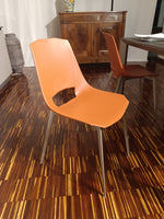 Gruppo 4 sedie Eva 1 by Pointhouse in polipropilene e metallo