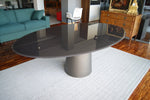 Tavolo fisso "Totem" By Sovet in Cristallo laccato a prezzo ribassato Outlet