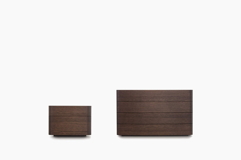 Comò e comodini "Norman" By Novamobili in legno rovere terra
