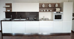 Cucina lineare in laccato opaco bianca By Pessina prezzo scontato Outlet