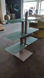 Libreria Tavolino "Newton" By Naos con struttura acciaio Offerta Sconto Outlet
