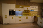 Cucina ad angolo in laccato lucido bianca By Scic