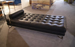 Dormause Avenue Square By Valdichienti in pelle nera Prezzo Offerta Outlet