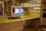 Cucina ad angolo in laccato lucido bianca By Scic