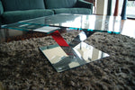 Tavolino basso CALYPSO in cristallo By NAOS design Arnaldo Gamba