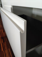 Cucina lineare in laccato opaco bianca By Pessina prezzo scontato Outlet