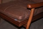 Poltrona con pouf "1000 Fast" By Vibieffe in pelle Prezzo scontato Outlet