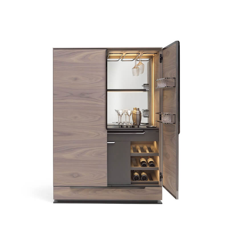 Cabinet Mobile Bar "Principe" in legno di Noce By Arte Brotto Prezzo Offerta