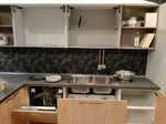 Cucina rovere chiaro moderna con penisola "Mia" By Aran in Offerta Outlet