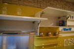 Cucina ad angolo in laccato lucido bianca By Scic