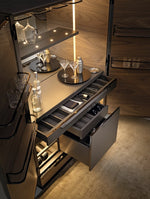 Cabinet Mobile Bar "Principe" in legno di Noce By Arte Brotto Prezzo Offerta