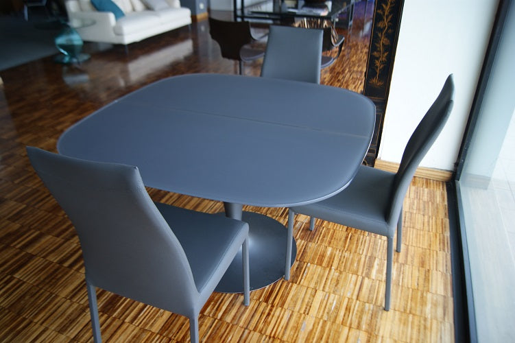 Tavolo quadrato allungabile "Bravo" By Ozzio in vetro temperato prezzo scontato outlet