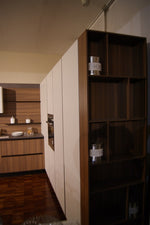 Cucina angolare Kalì By Arredo 3 in laminato noce completa prezzo Outlet Scontata