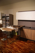 Cucina angolare Kalì By Arredo 3 in laminato noce completa prezzo Outlet Scontata