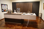 Cucina con Isola By Pessina con top in Okite e legno offerta Outlet