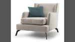 Poltrona "680 Class" By Vibieffe in tessuto lino in Offerta Outlet Scontata