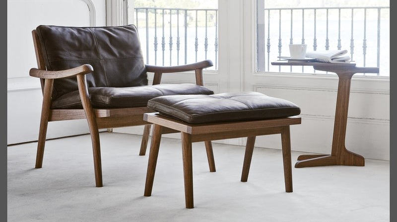 Poltrona con pouf "1000 Fast" By Vibieffe in pelle Prezzo scontato Outlet