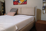 Letto contenitore moderno in tessuto modello "Kate" By Bolzan