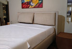Letto contenitore moderno in tessuto modello "Kate" By Bolzan